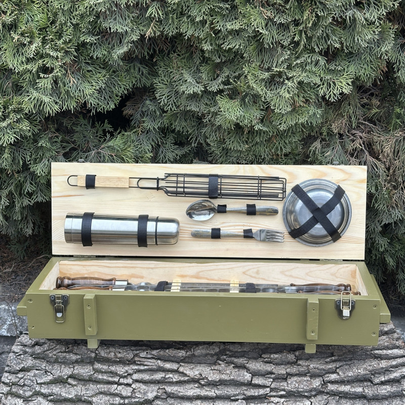 Подарочный набор Mzavod Комбат оливковый