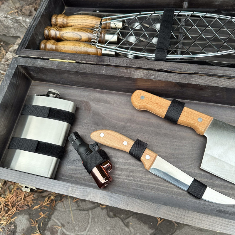 Подарочный набор Mzavod Мастер BBQ темная текстура