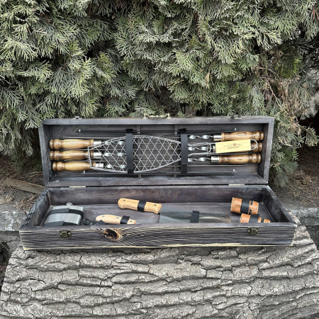 Подарунковий набір Mzavod Майстер BBQ темна текстура