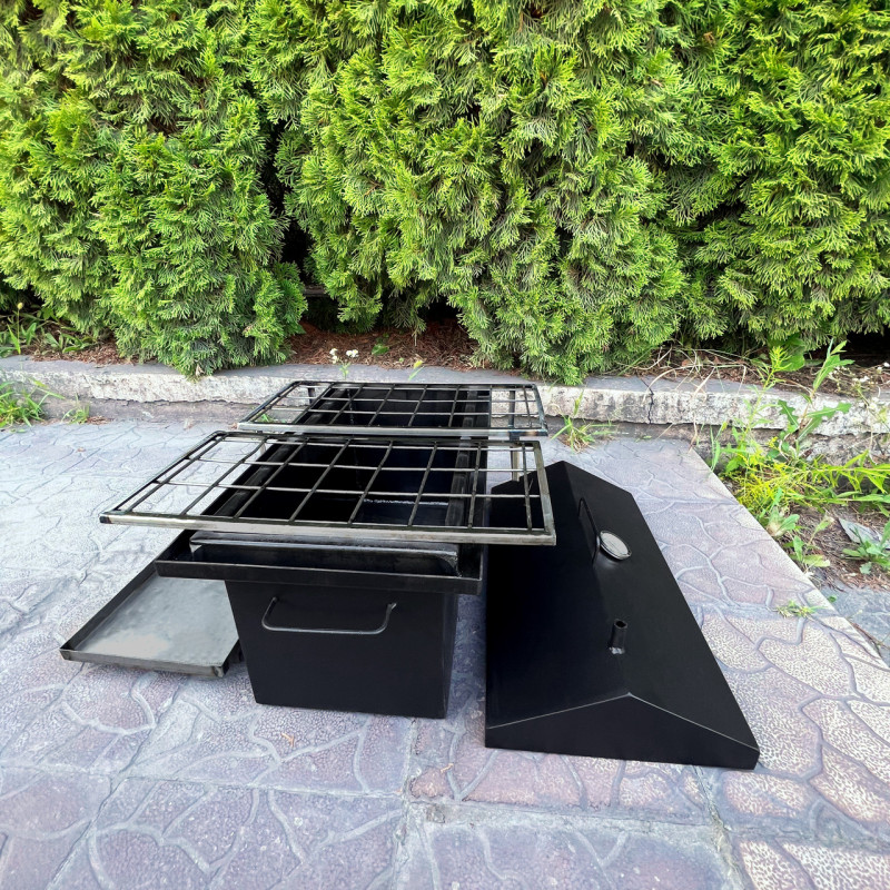 Коптильня Mzavod Исида на 27л 2мм с термометром