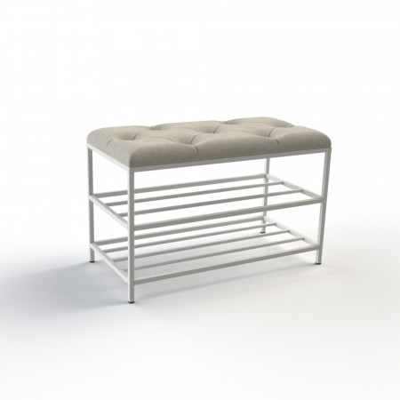 Банкетка для взуття Женева-1 70 см велюр бежевий 3-0-9003