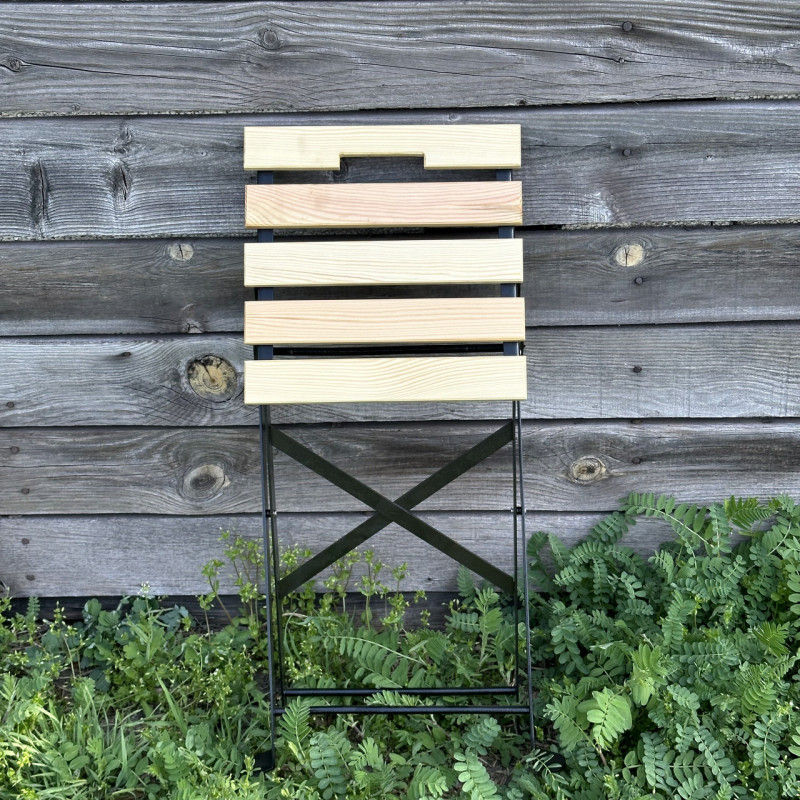 Табурет садовий металеводерев'яний складний