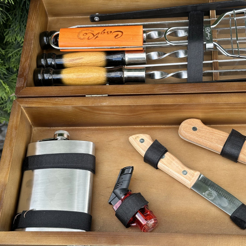 Подарочный набор Mzavod Мастер BBQ темный