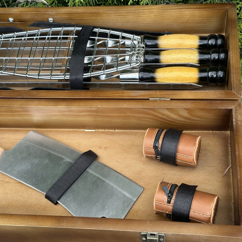 Подарочный набор Mzavod Мастер BBQ темный