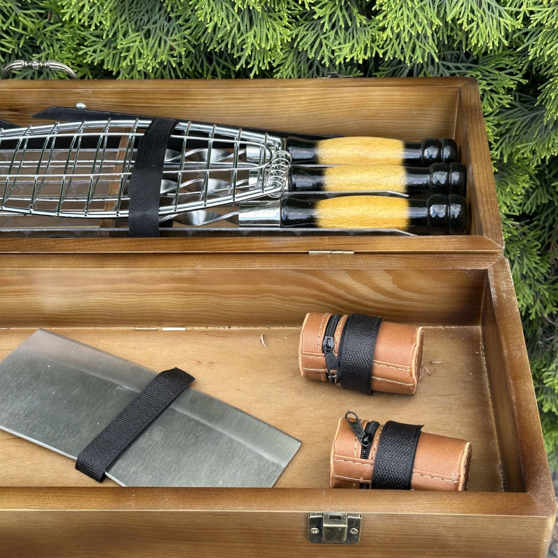 Подарочный набор Mzavod Мастер BBQ темный