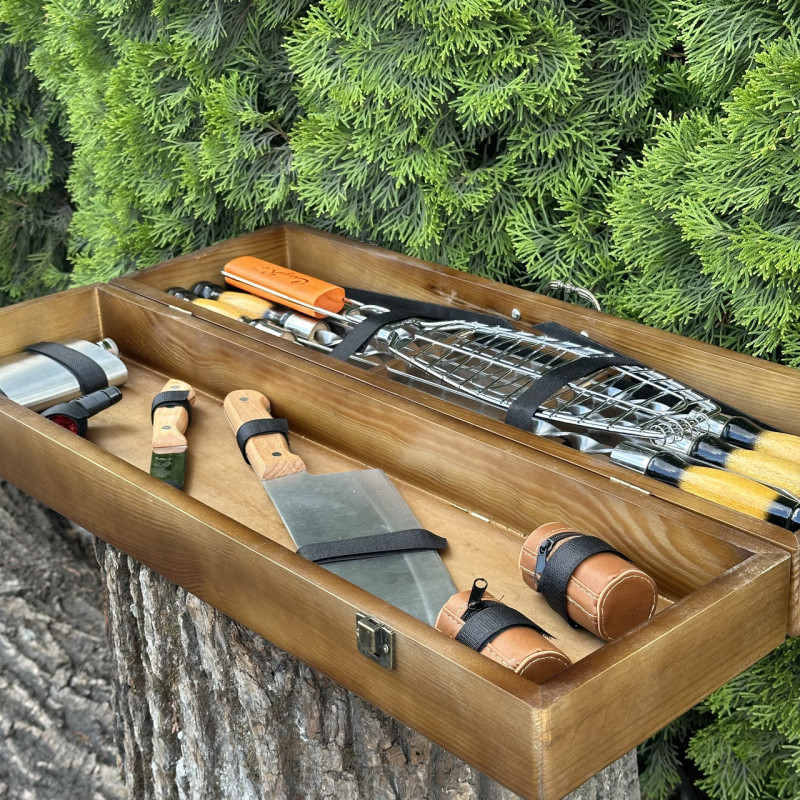 Подарочный набор Mzavod Мастер BBQ темный