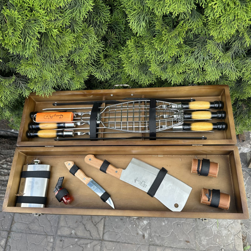 Подарочный набор Mzavod Мастер BBQ темный