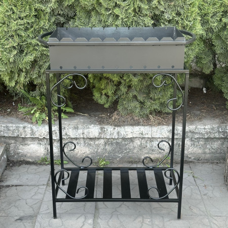 Мангал Mzavod Гефест на 9 шампуров 3мм на дровнице