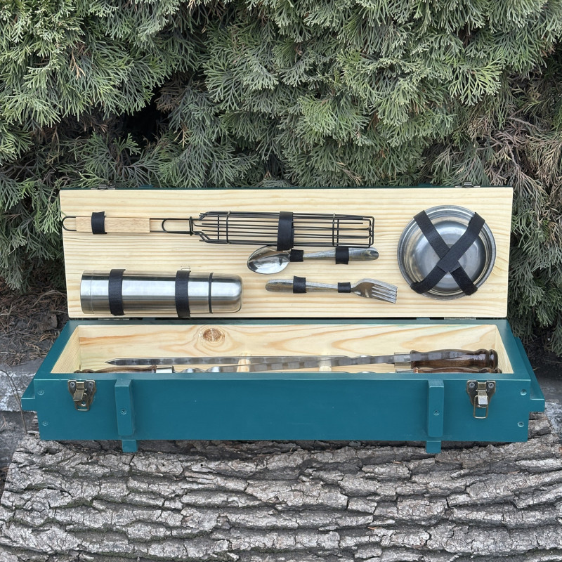 Подарочный набор Mzavod Комбат бирюзовый