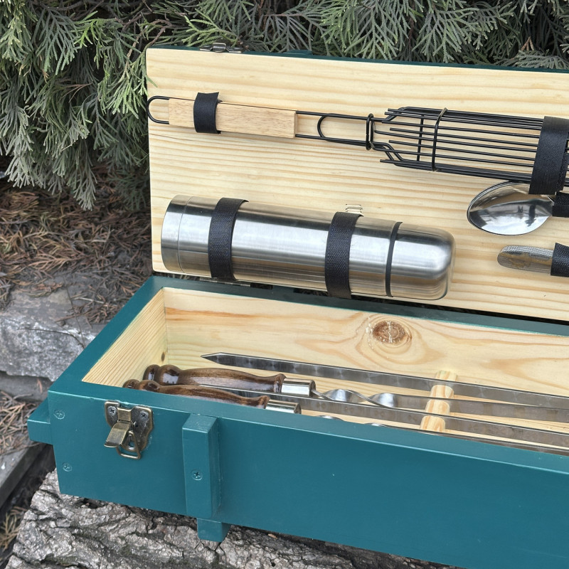 Подарочный набор Mzavod Комбат бирюзовый