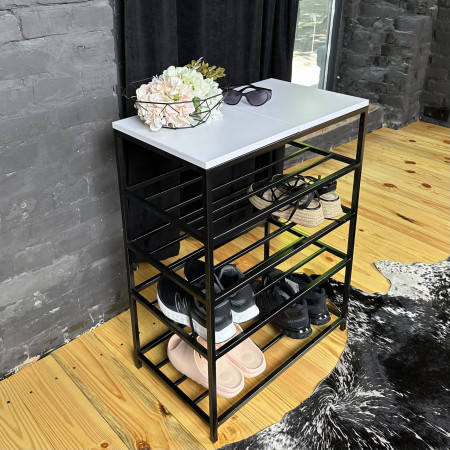 Полка для обуви Валенсия 50см белая аляска 0-3-9005