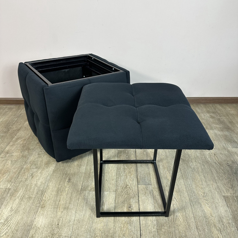 Пуф-трансформер 5в1 Mzavod Остин-4 велюр черный 10-0-9005