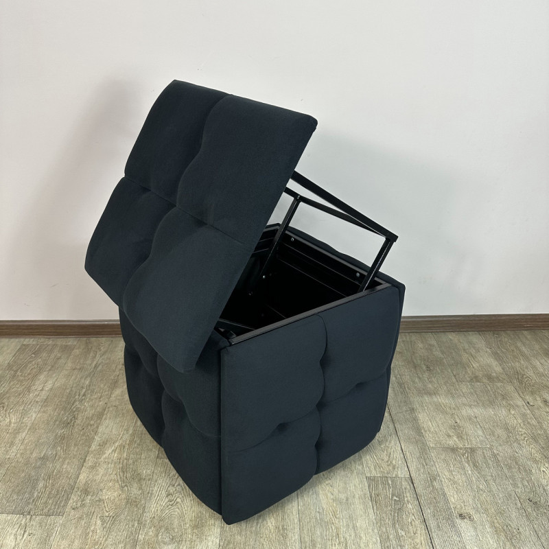 Пуф-трансформер 5в1 Mzavod Остин-4 велюр черный 10-0-9005