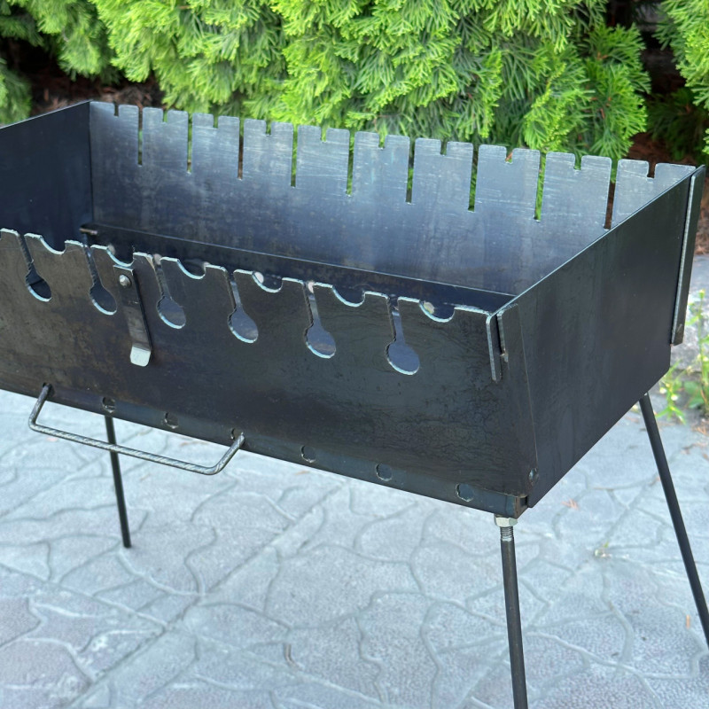 Мангал-чемодан Mzavod Пегас на 10 шампуров 3мм