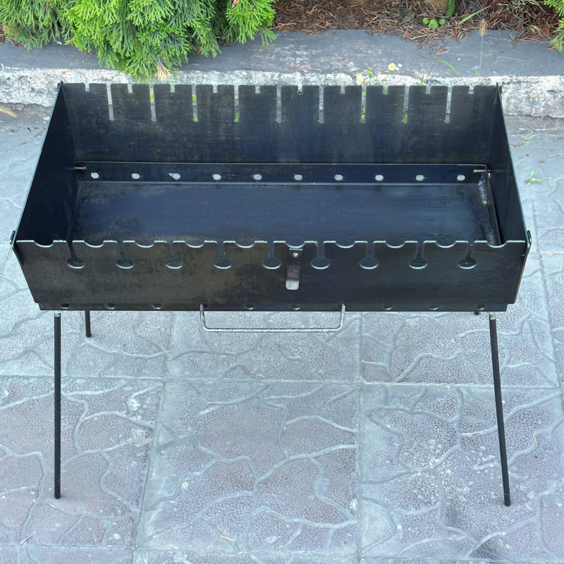 Мангал-чемодан Mzavod Пегас на 10 шампуров 2мм