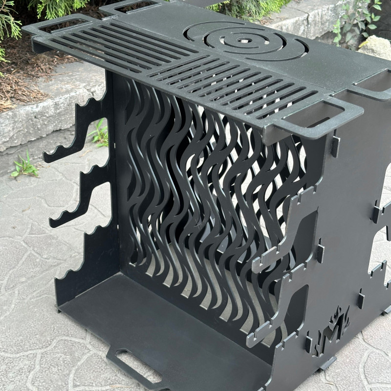 Вертикальный мангал Mzavod Медея на 6 шампуров 3мм