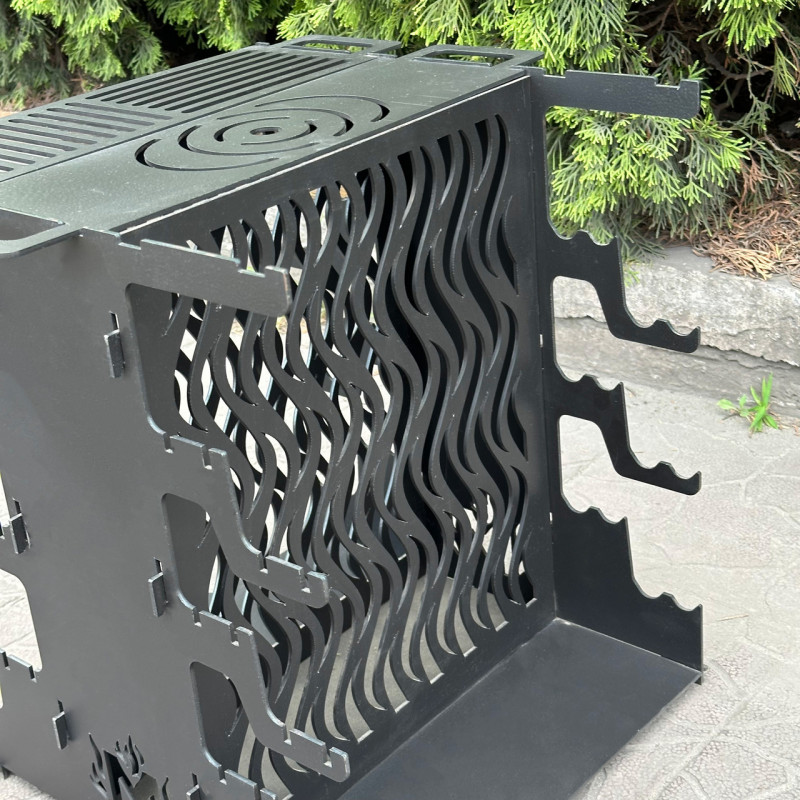 Вертикальный мангал Mzavod Медея на 6 шампуров 3мм