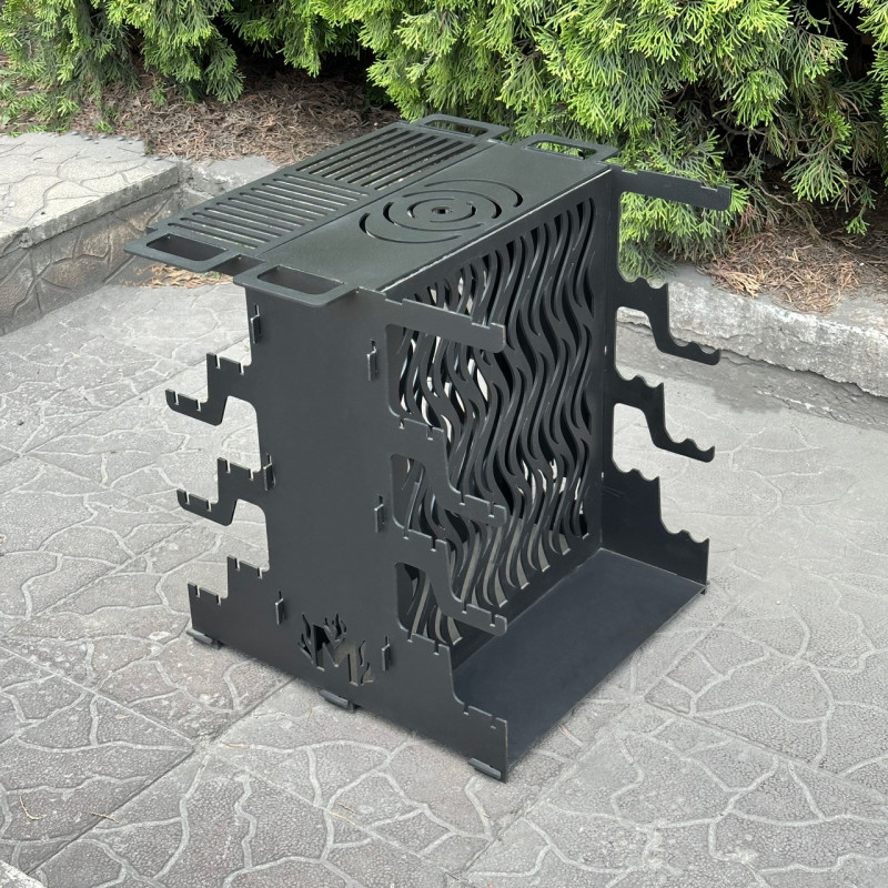 Вертикальный мангал Mzavod Медея на 6 шампуров 3мм