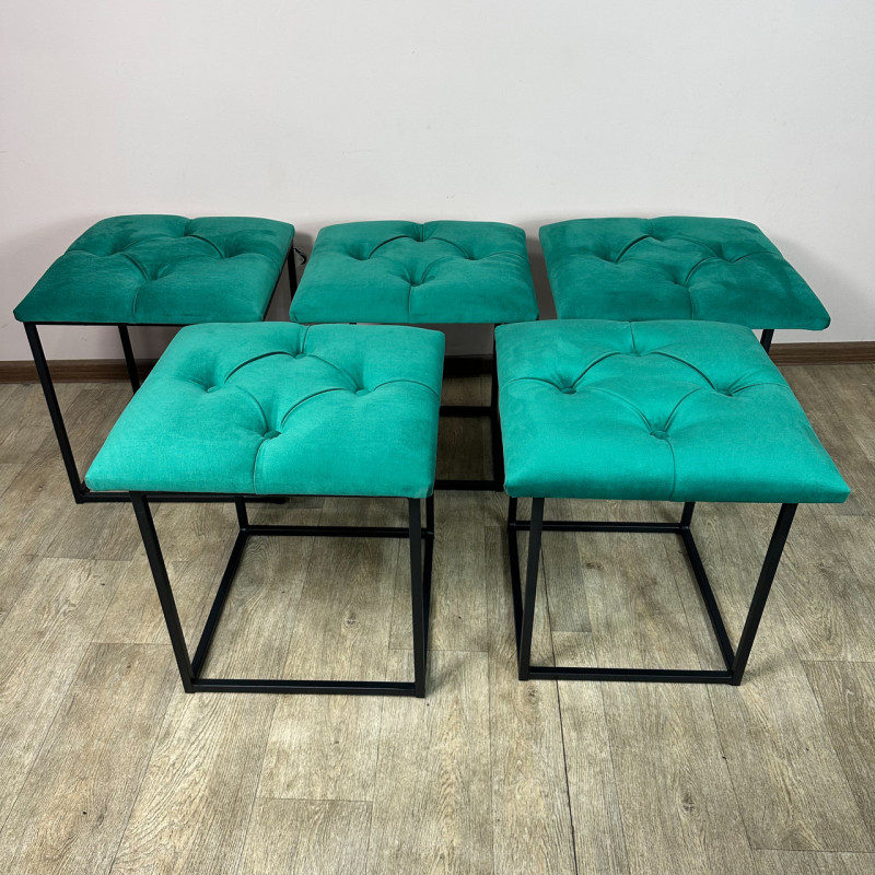 Пуф-трансформер 5в1 Остін-1 велюр смарагдовий 8-0-9005