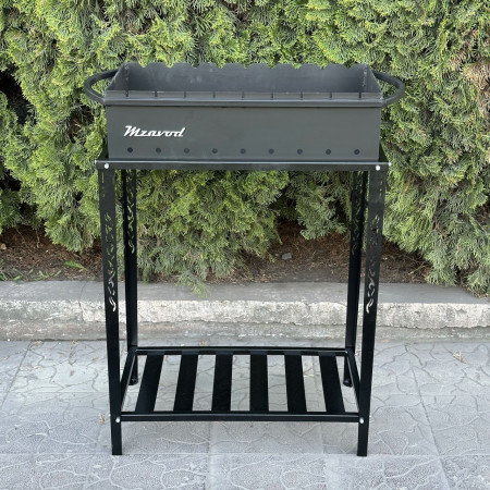 Мангал Mzavod Прометей на 9 шампуров 3мм на дровнице