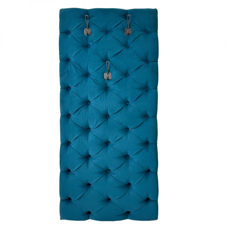 Настенная вешалка панно Парма-1 160х70см велюр бирюзовый 2-0-0