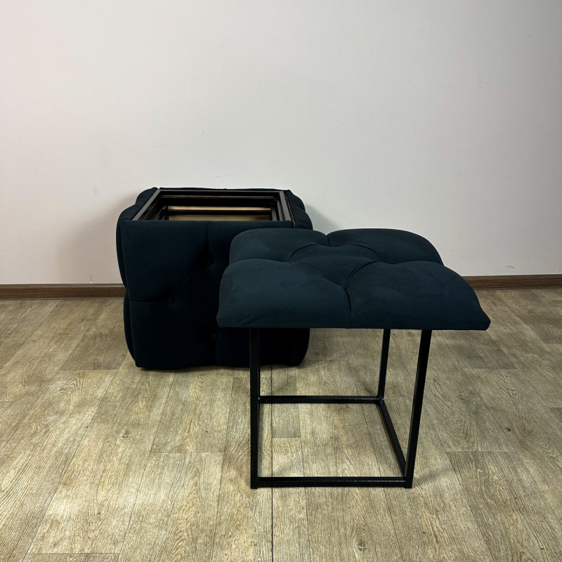 Пуф-трансформер 5в1 Mzavod Остин-1 велюр черный 10-0-9005