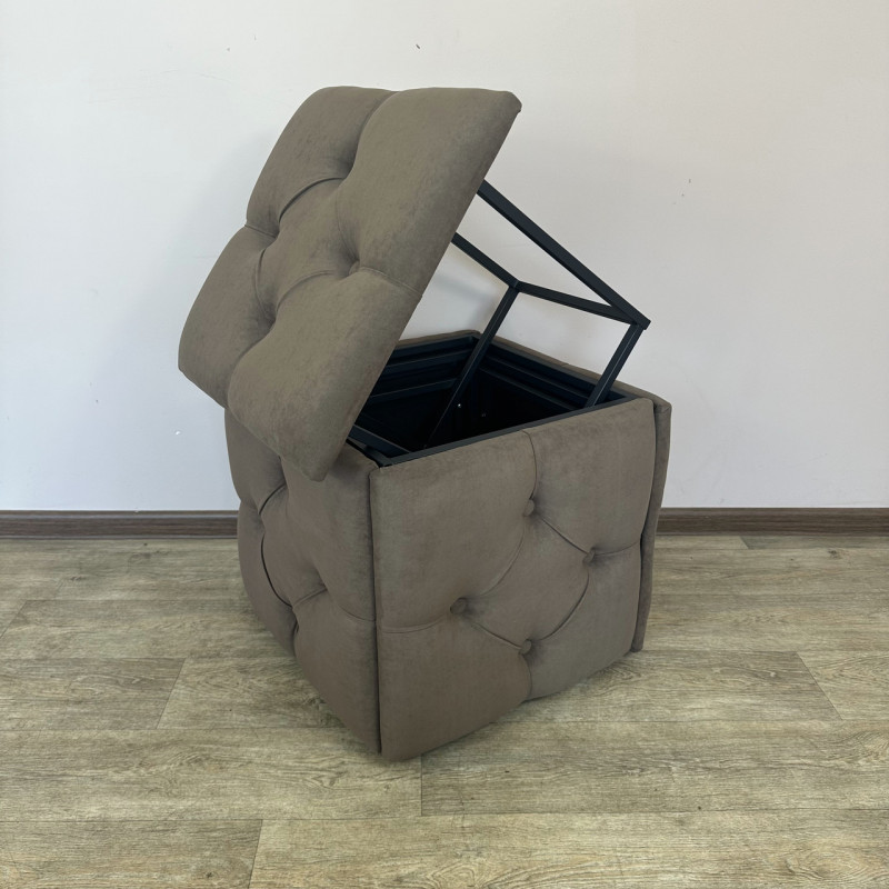 Пуф-трансформер 5в1 Mzavod Остин-1 велюр коричневый 1-0-9005