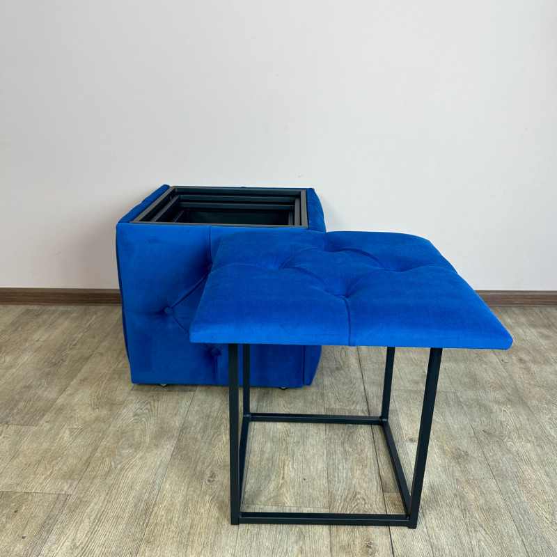 Пуф-трансформер 5в1 Mzavod Остин-1 велюр синий 9-0-9005