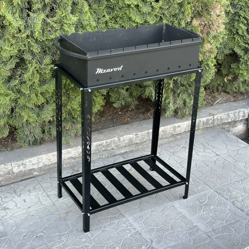 Мангал Mzavod Прометей на 9 шампурів 4мм на дровниці