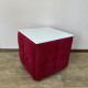 Пуф-трансформер 5в1 Остін-4 зі столиком велюр червоний/біла аляска 4-3-9003