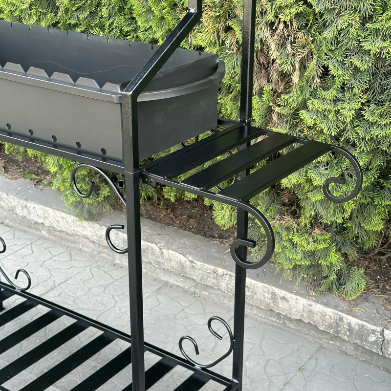 Мангал Mzavod Зевс на 12 шампуров 4мм с крышей