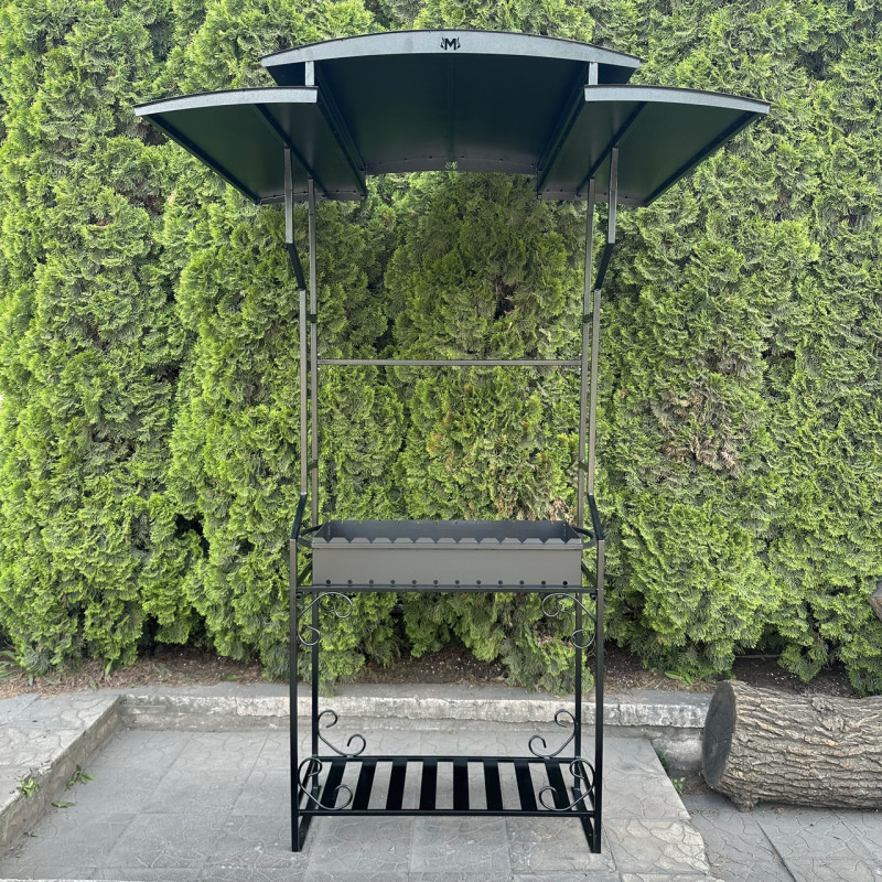 Мангал Mzavod Зевс на 12 шампуров 4мм с крышей