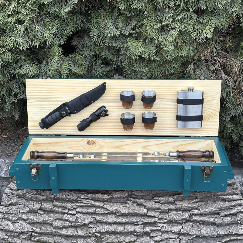 Подарочный набор Mzavod Милитари бирюзовый