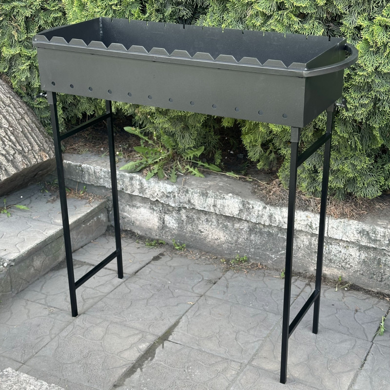 Мангал Mzavod Гектор на 12 шампуров 3мм на ножках