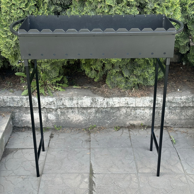 Мангал Mzavod Гектор на 12 шампуров 3мм на ножках