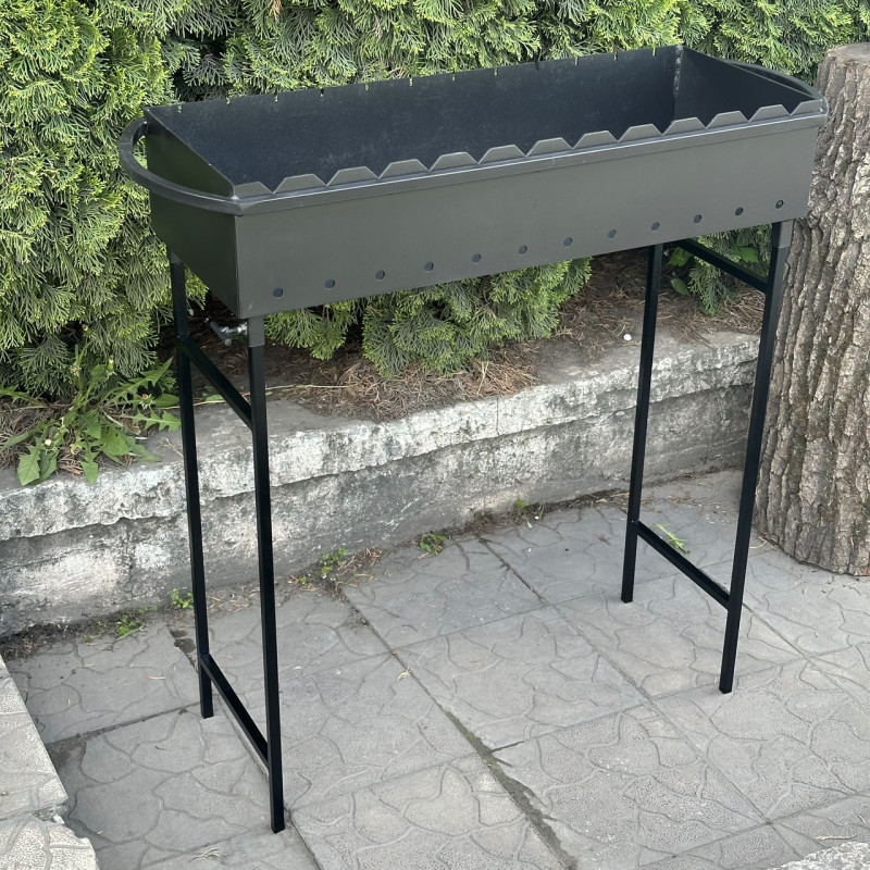 Мангал Mzavod Гектор на 12 шампуров 3мм на ножках