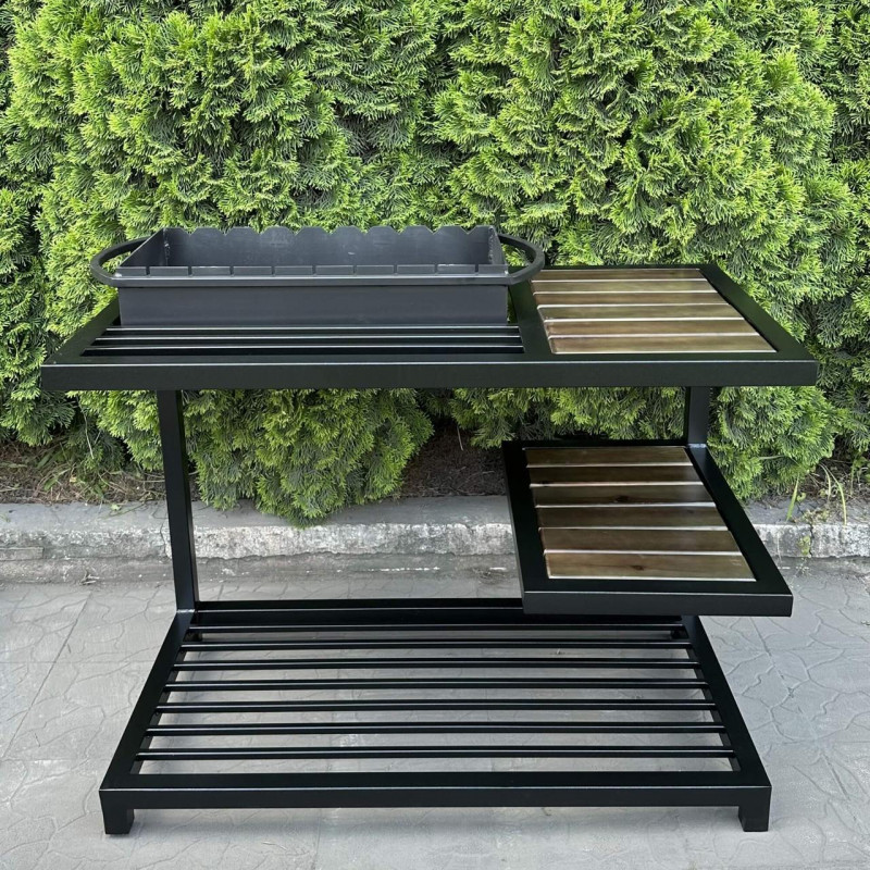 Мангал Mzavod Один на 9 шампуров 4мм в стиле LOFT