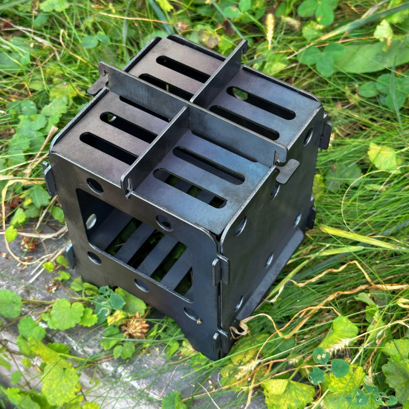 Печь-щепочница Mzavod 13.5х13.5х15см 2мм малая