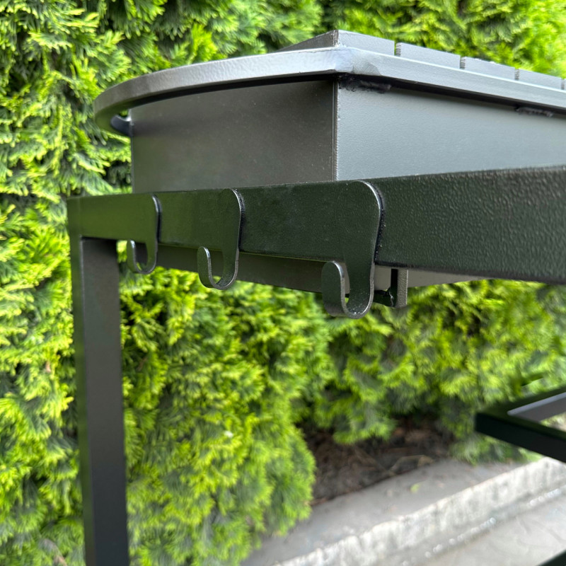 Мангал Mzavod Один на 9 шампуров 4мм в стиле LOFT