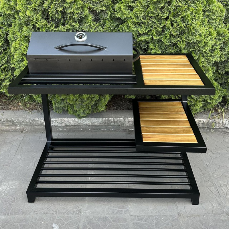 Мангал-барбекю Mzavod Один на 9 шампуров 4мм в стиле LOFT