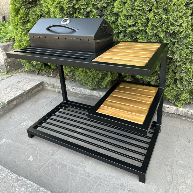 Мангал-барбекю Mzavod Один на 9 шампуров 4мм в стиле LOFT