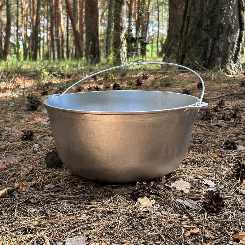 Казан КТА-10 алюмінієвий з дужкою та кришкою 10л