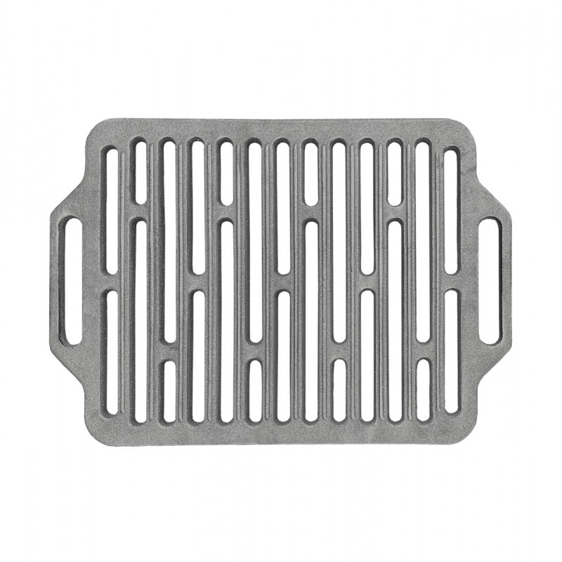 Универсальная чугунная решетка-гриль Mzavod с ручками 420х300мм