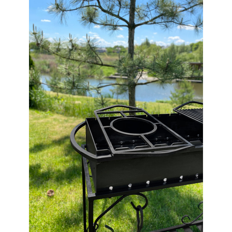 Універсальна підставка під казан Mzavod для мангалу 510х270мм