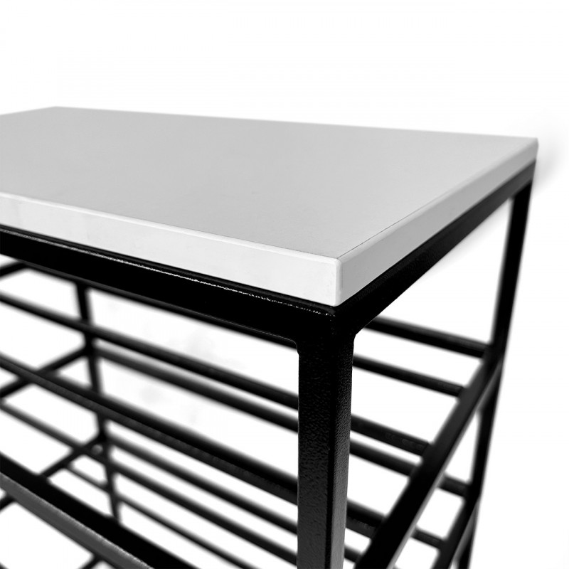 Полка для обуви Валенсия 60см белая аляска 0-3-9005