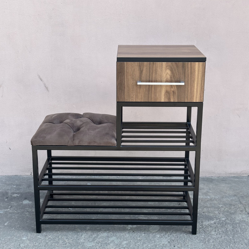 Банкетка для взуття Атланта-1R велюр 9005