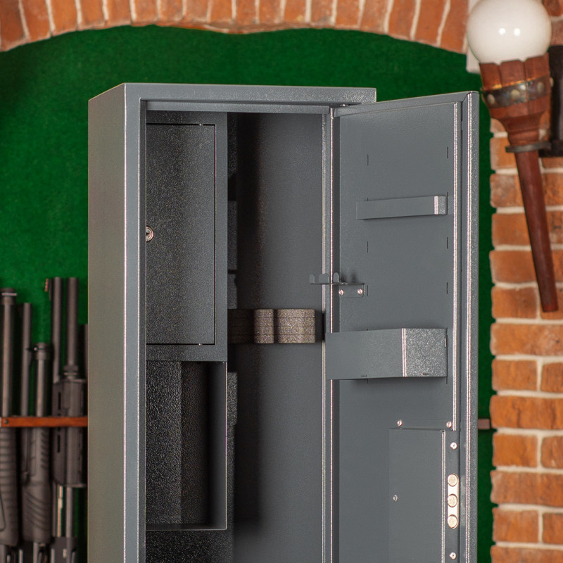 Сейф оружейный ШОС-1000, антрацитово-серый