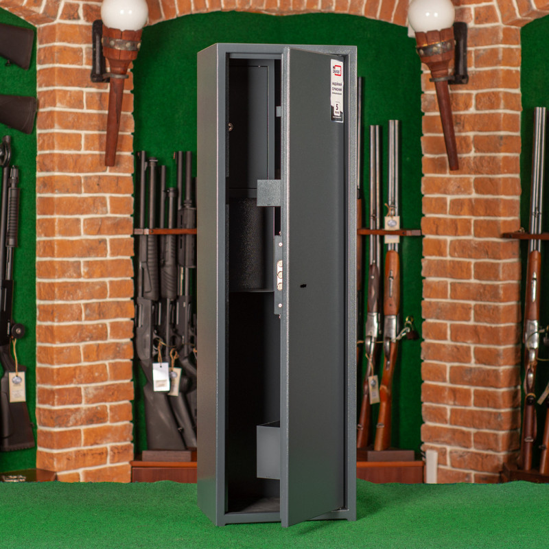 Сейф оружейный ШОС-1000, антрацитово-серый