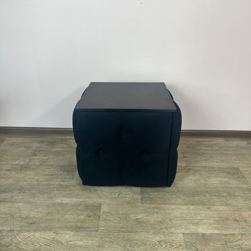 Пуф-трансформер 5в1 Остін-1 зі столиком велюр чорний/чорний 10-5-9003