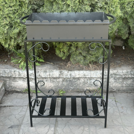 Мангал Mzavod Гефест на 9 шампуров 4мм на дровнице